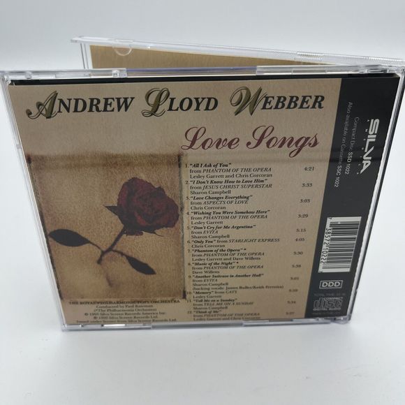 Andrew Lloyd Webber CD Audio Music Love Songs Royal Philharmonic Orchestra VGCon - Picture 4 of 5